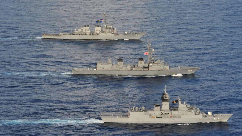 US Japan and Australia Destroyer